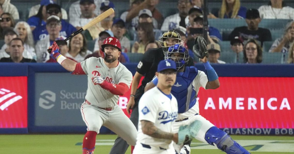 Dodgers fall to Phillies in extra innings, hinder chances of earning playoff bye