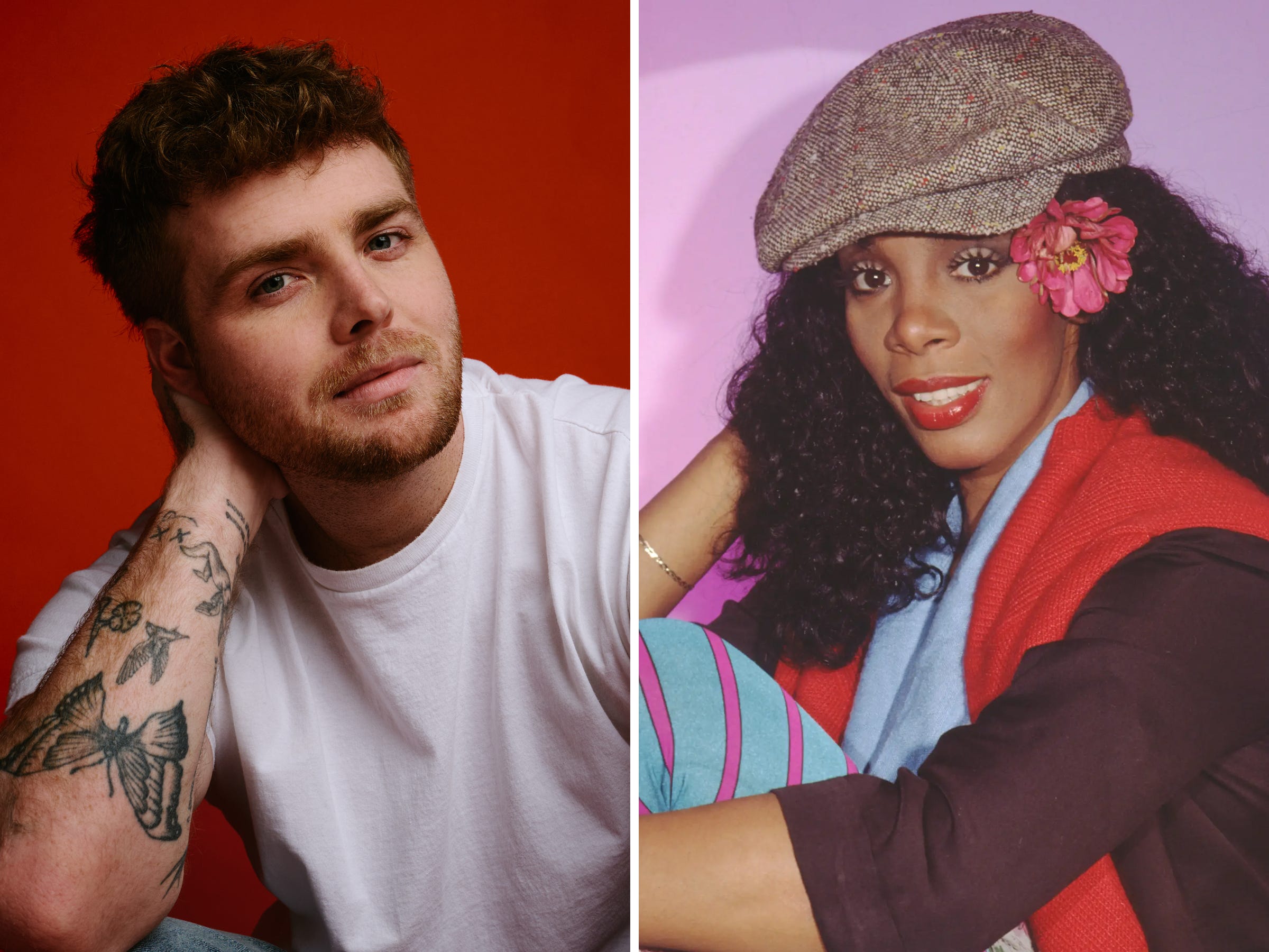 Alex Warren Donna Summer split image song of the summer thumb