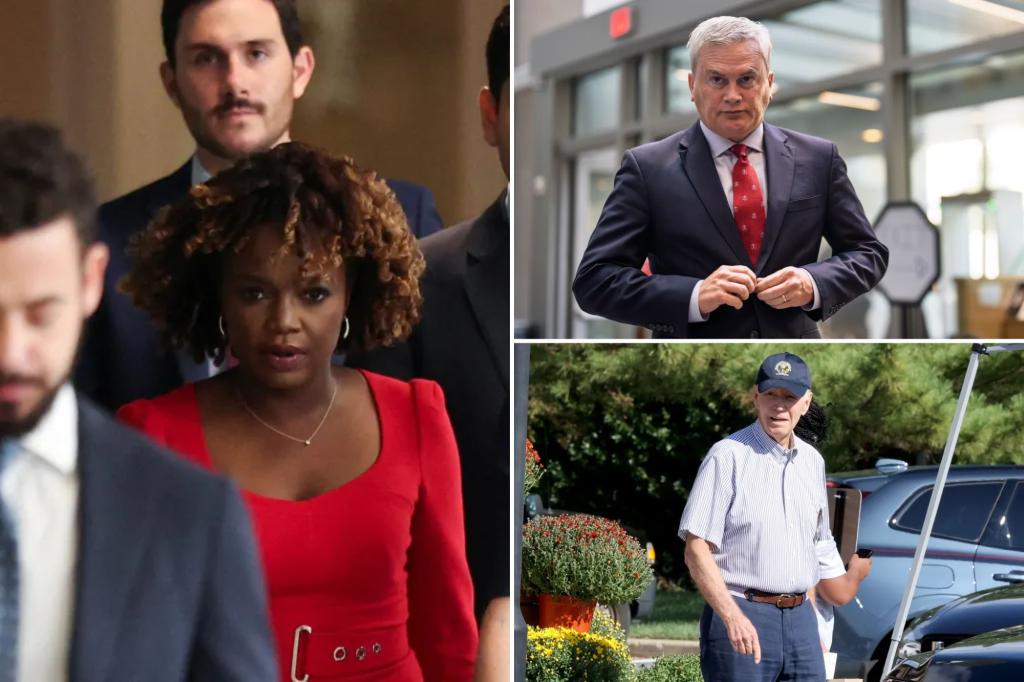 Ex-White House press secretary Karine Jean-Pierre arrives for grilling on Biden cognitive decline by House panel