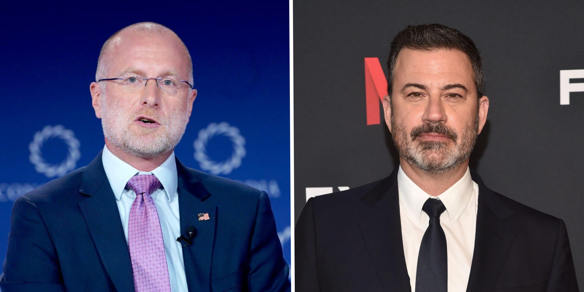 FCC Chair Brendan Carr and Jimmy Kimmel