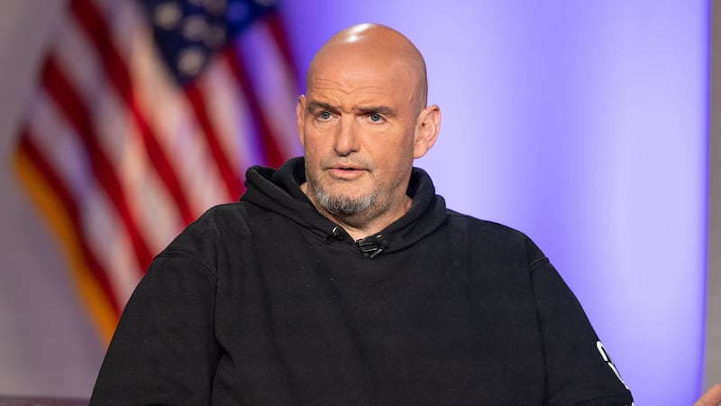 BOSTON, MASSACHUSETTS - JUNE 2: U.S. Senator John Fetterman during the sixth installment of The Senate Project moderated by FOX NEWS anchor Shannon Bream at the Edward M. Kennedy Institute for the United States Senate on June 2, 2025 in Boston, Massachusetts. The Senate Project is an initiative between the Kennedy Institute and the Hatch Foundation that brings together sitting US Senators from opposing parties for an Oxford-style exchange of ideas about current political issues before a live audience. (Photo by Scott Eisen/Getty Images)