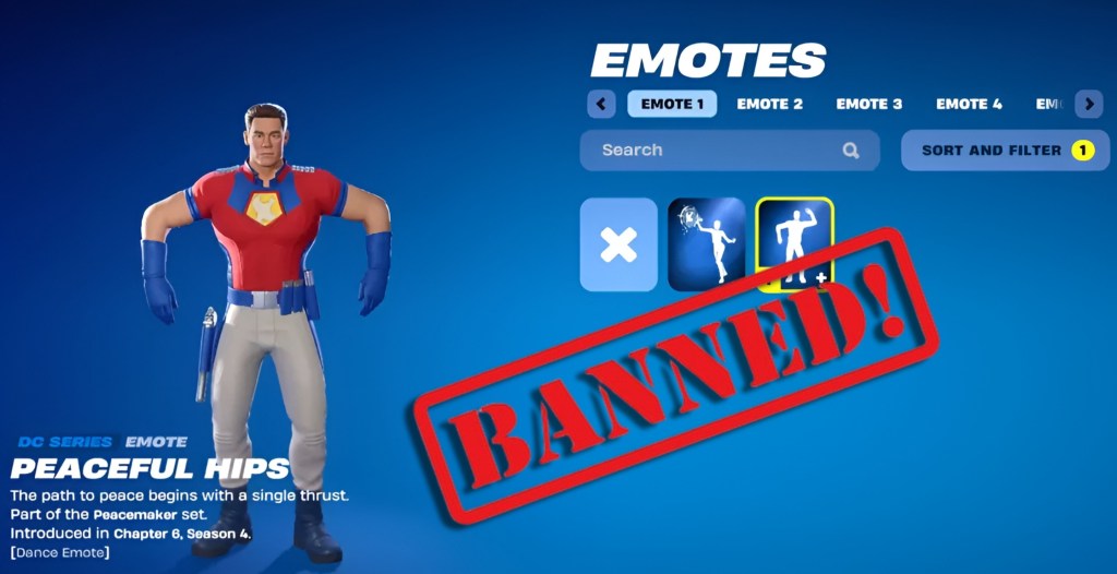 Fortnite Peacemaker Emote Locker