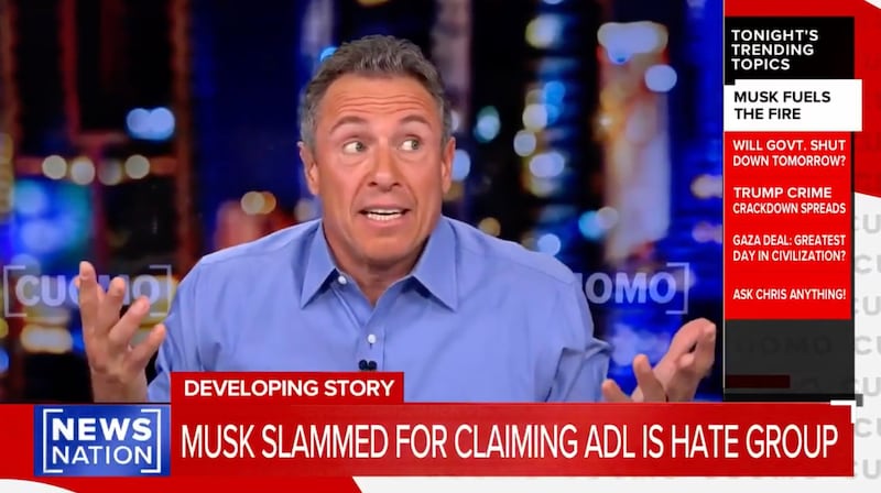 Chris Cuomo discusses a clash with Elon Musk on NewsNation.