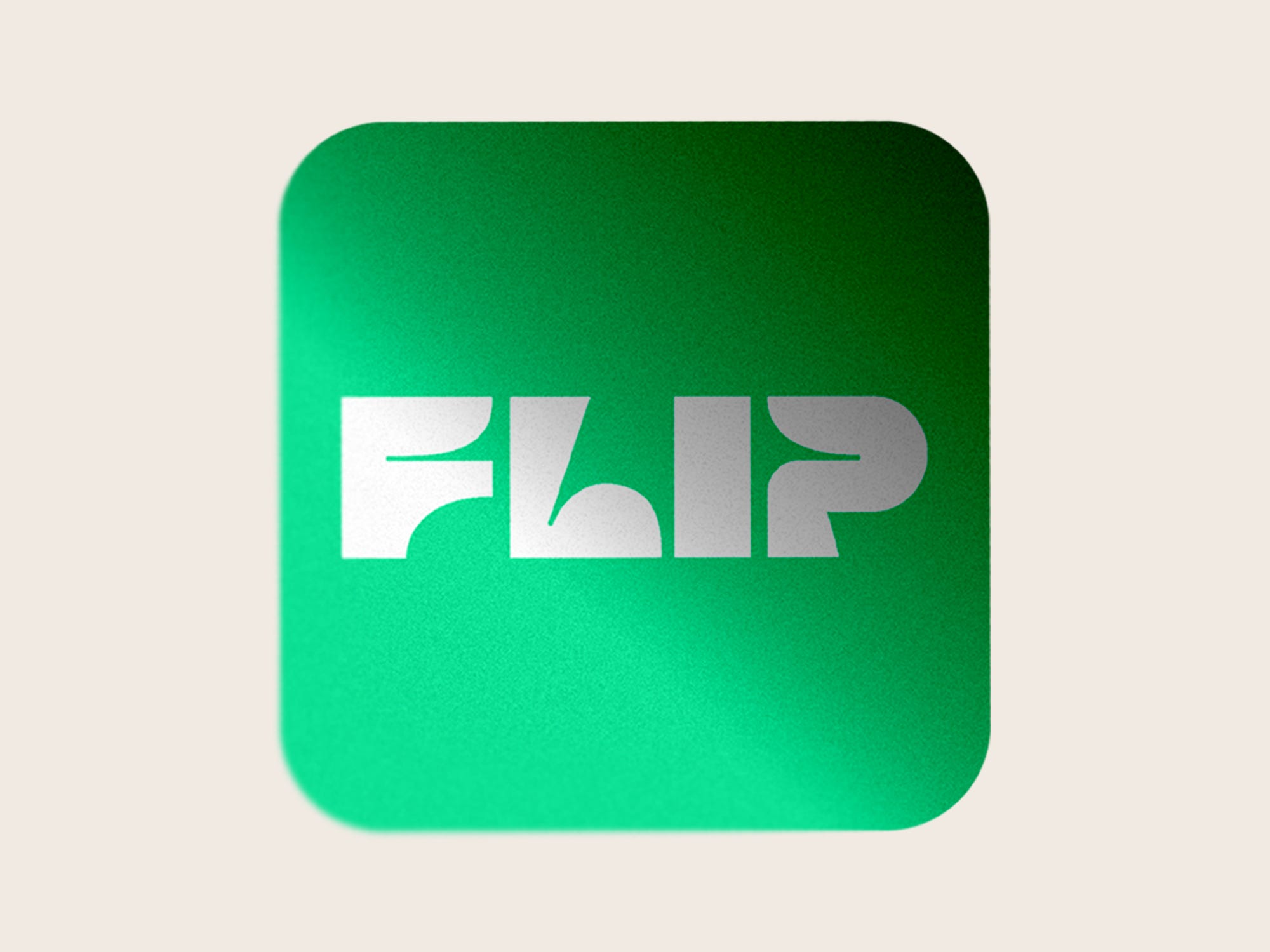 A Flip app with a large shadow casting over it