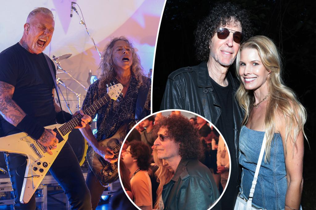 Howard Stern rocked out at Metallica’s SiriusXM show in Hamptons days before postponing return to the air