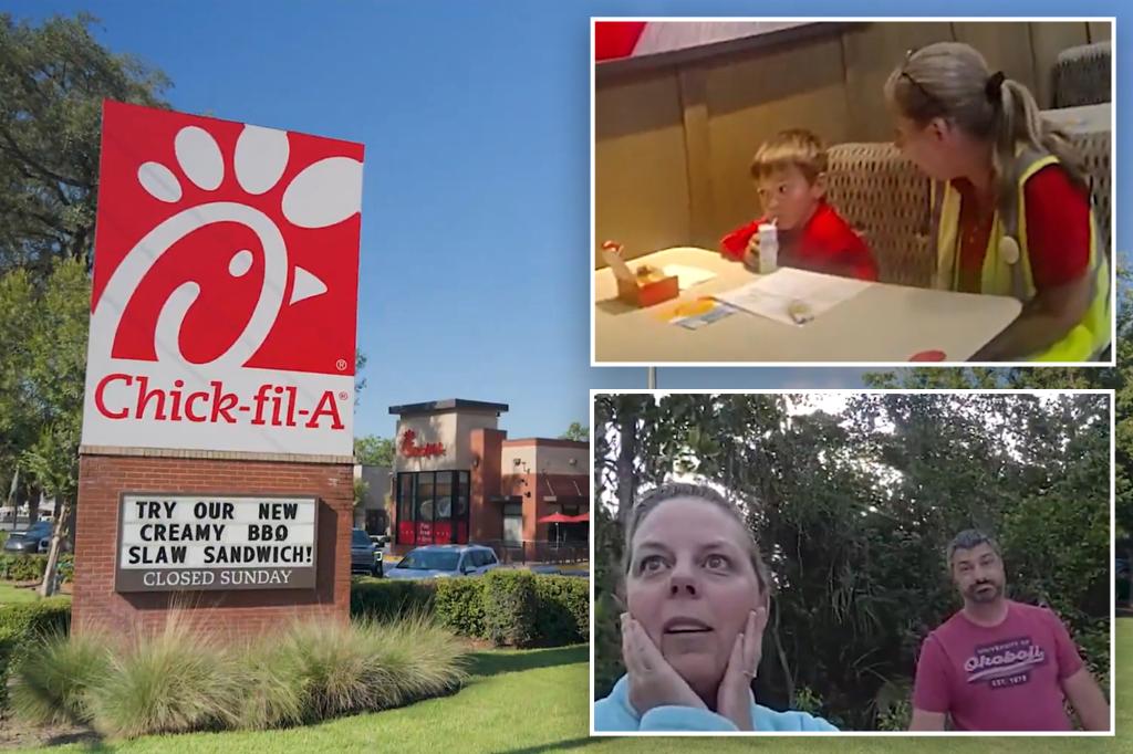Hungry 5-year-old worries he’s going to jail after sneaking out to Chik-fil-A in adorable cop ‘interrogation’