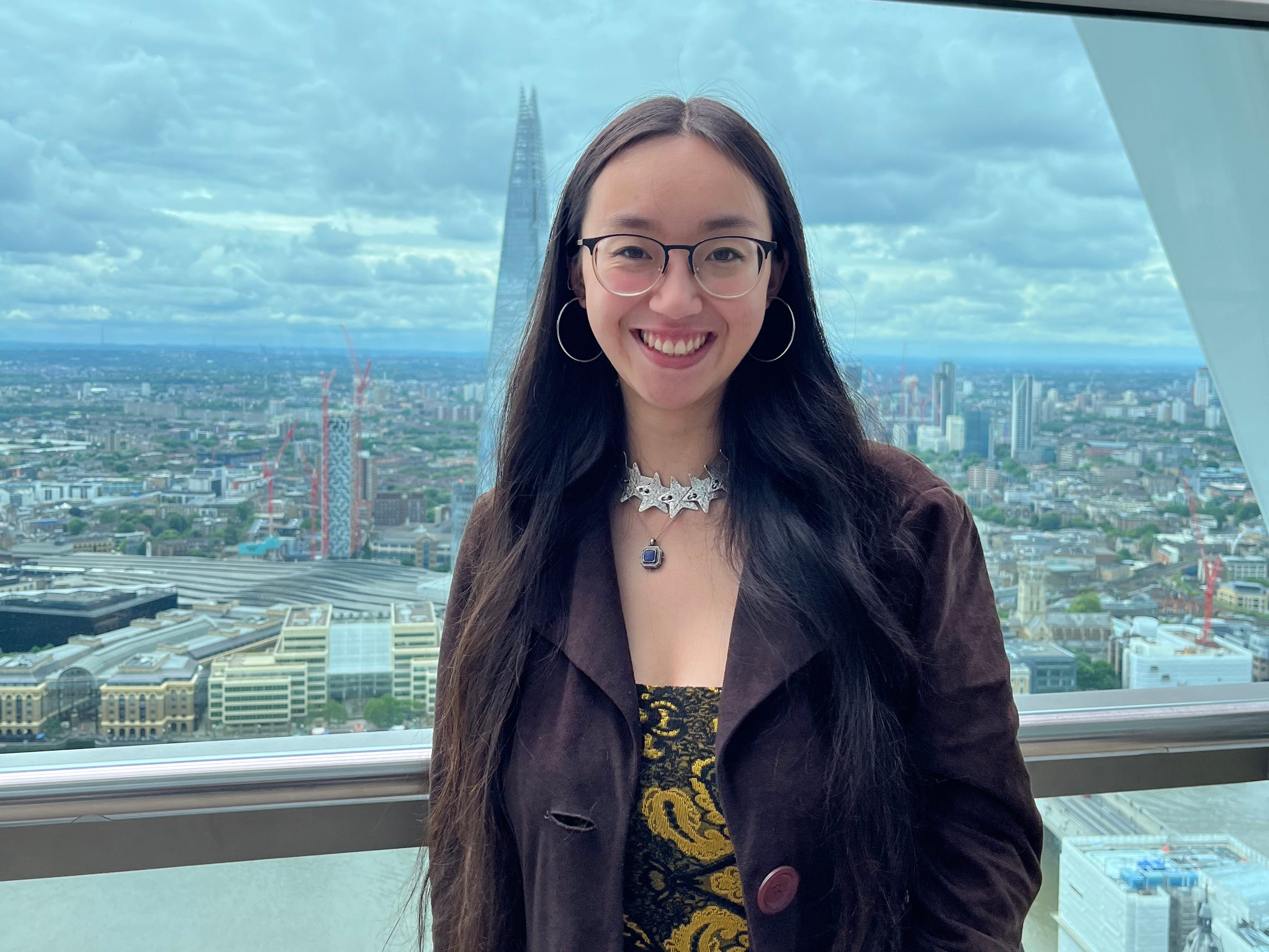 The author posing in London.