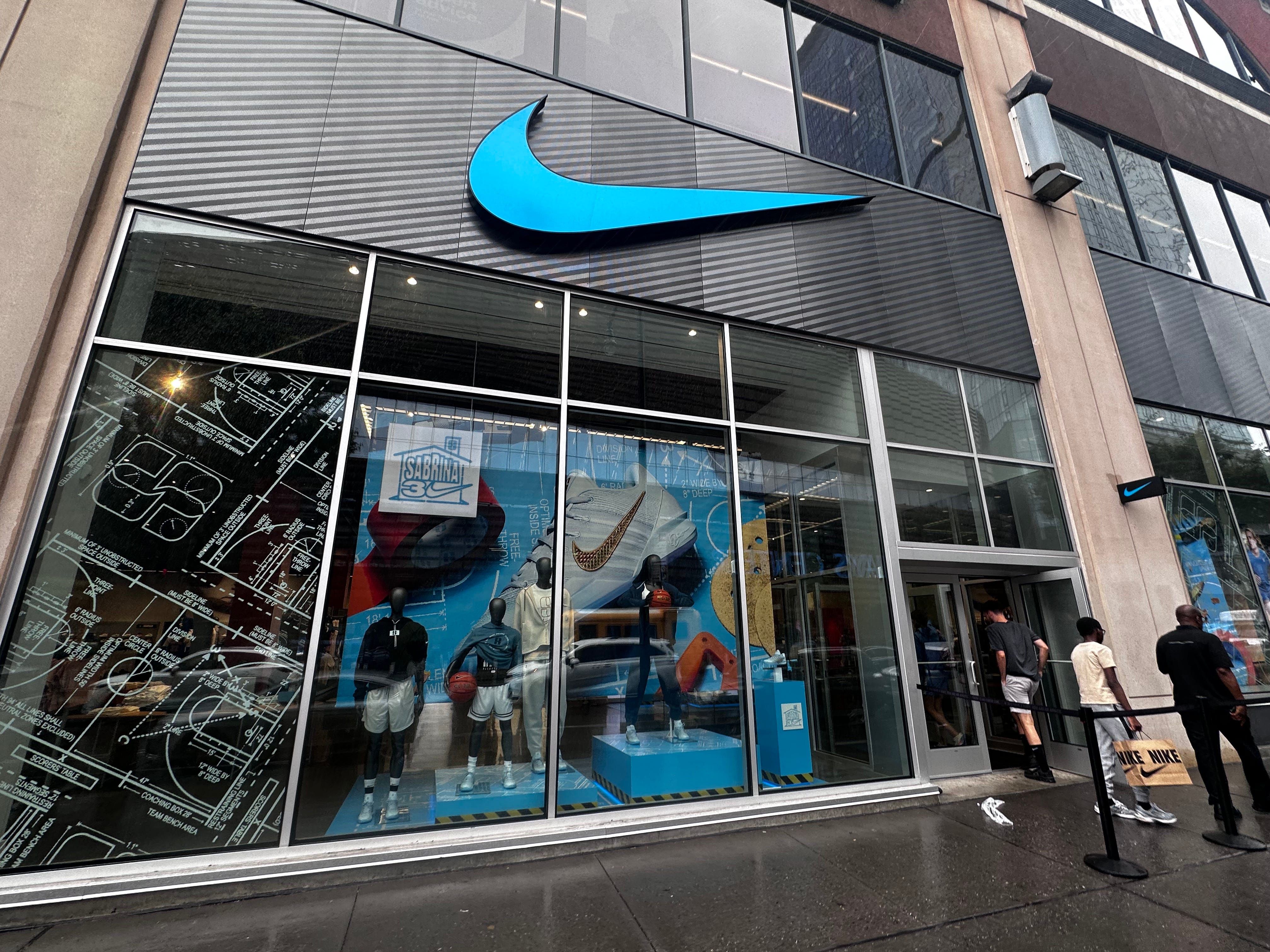 exterior of a Nike store