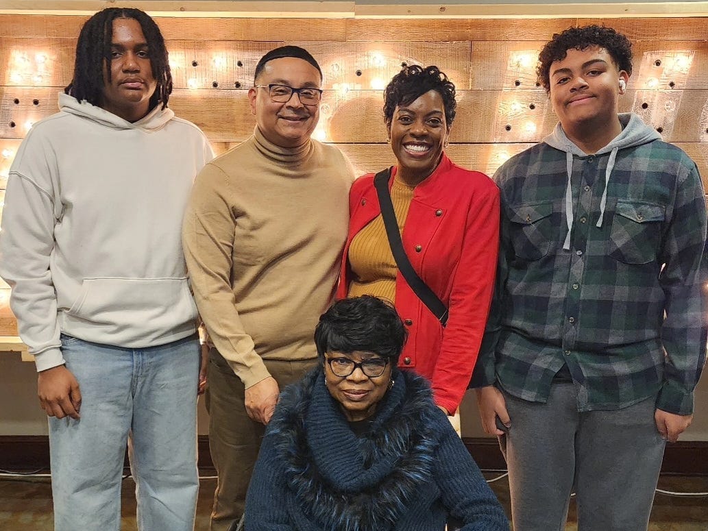 Karen Lee-Coss with her family
