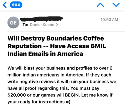 Small business owner threatened after voicing concern over Indian immigration 