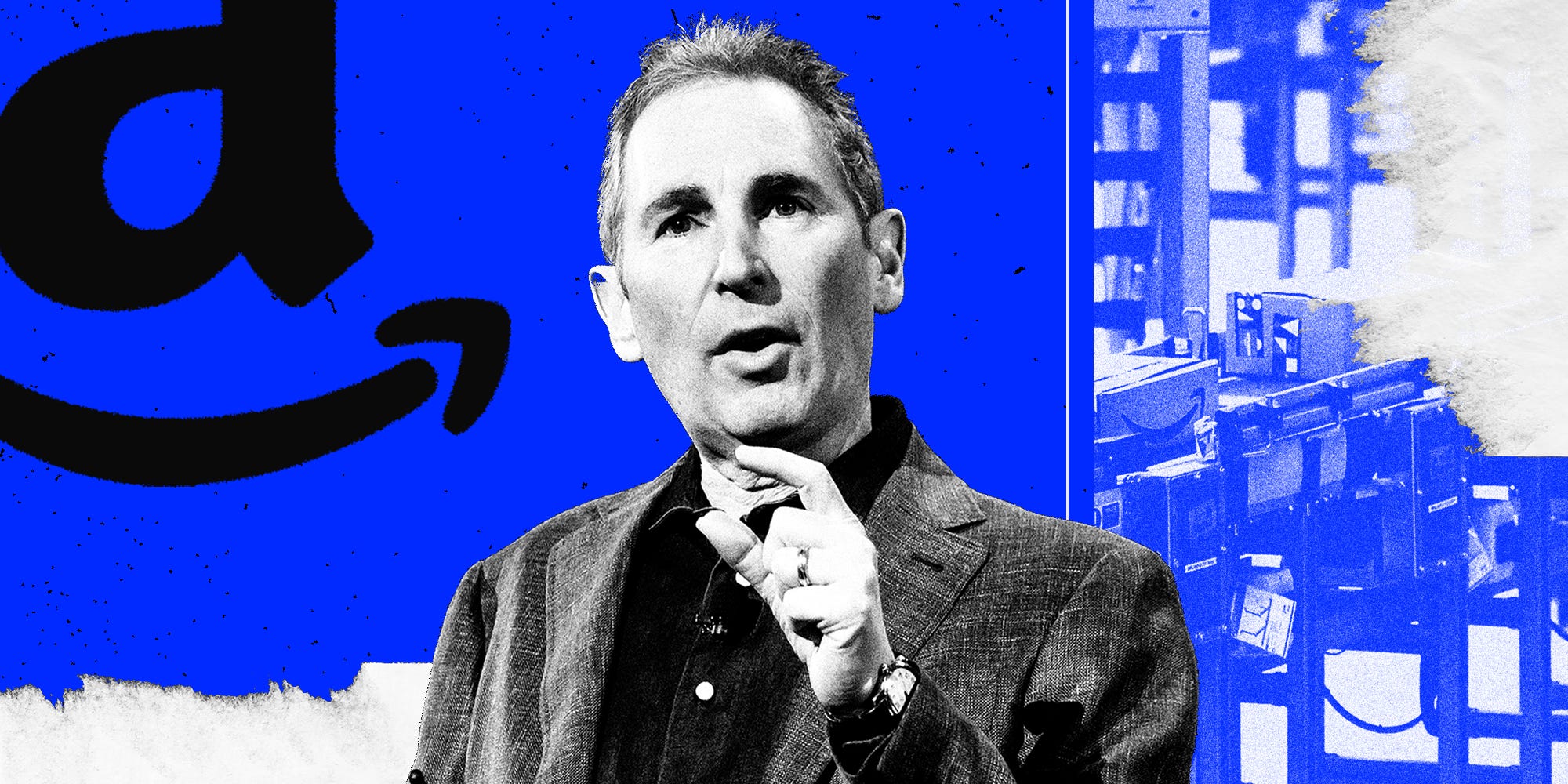 Andy Jassy photo collage