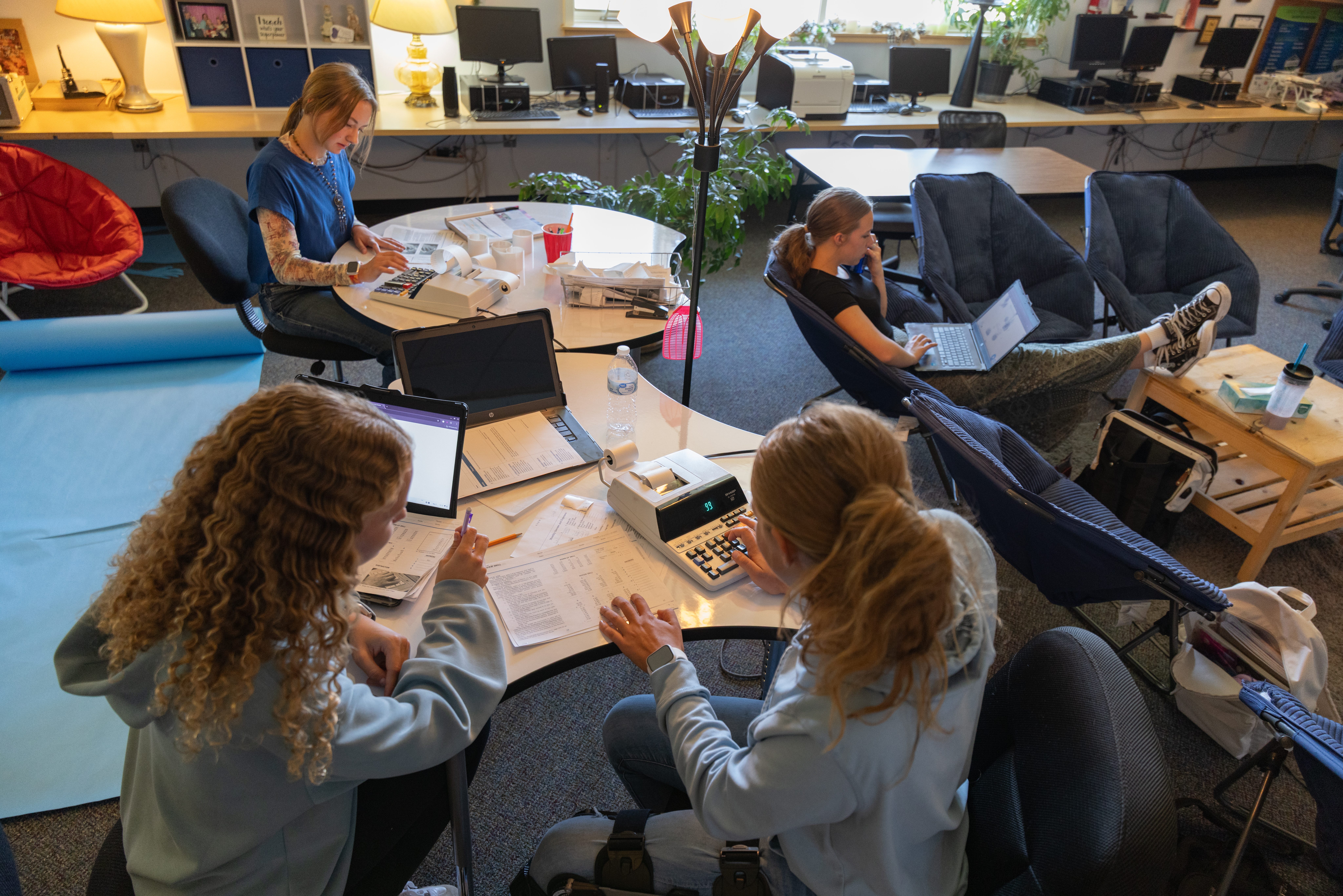 Students at Upton High School