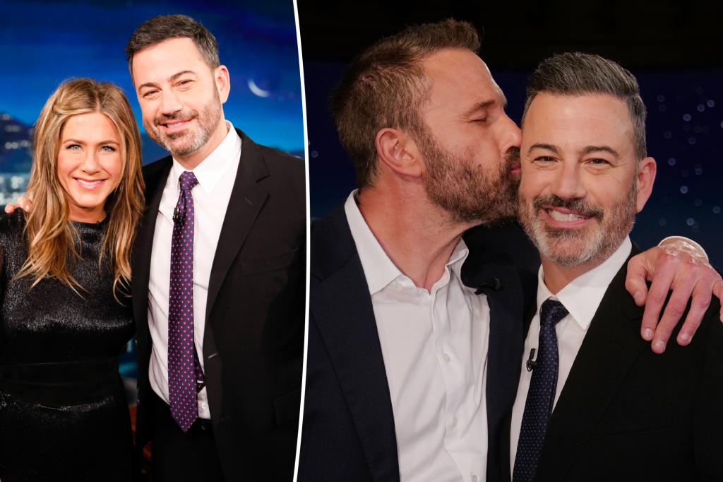 Jennifer Aniston and Ben Affleck join 400 celebs in condemning Jimmy Kimmel suspension: ‘A dark moment for freedom of speech’