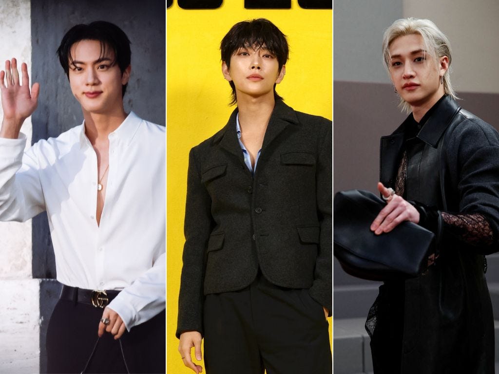 Composite image: Jin, Joshua Hong, Bang Chan