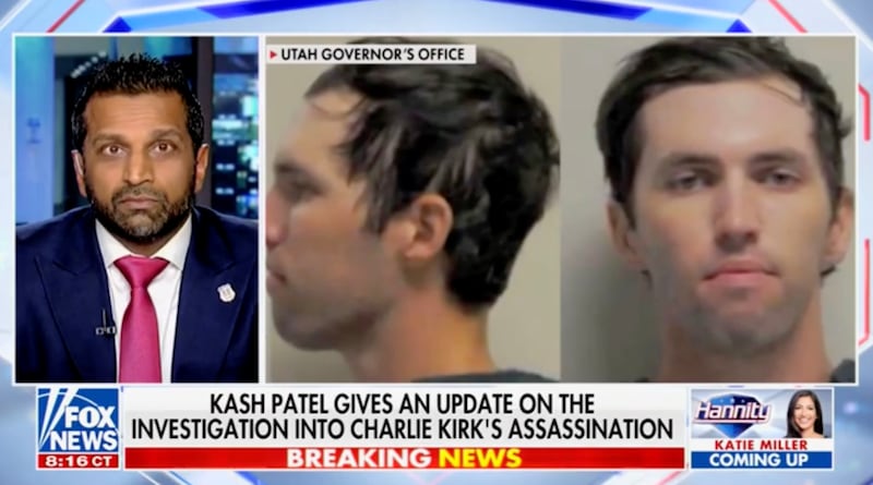 Kash Patel talks Charlie Kirk killer manhunt on Hannity.
