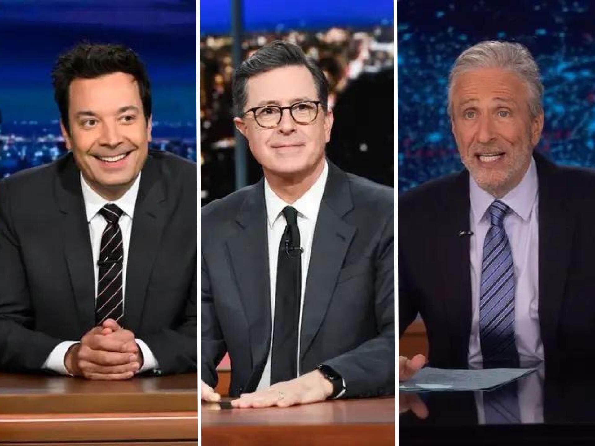 Late night show hosts commented on Jimmy Kimmel's suspension.