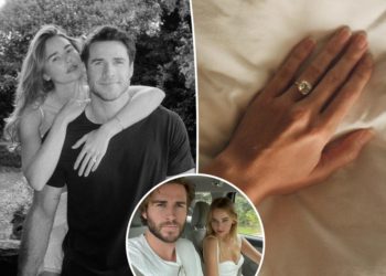Liam Hemsworth and model Gabriella Brooks confirm engagement with massive diamond ring