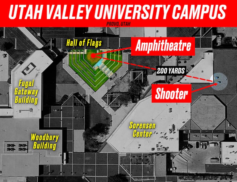Charlie Kirk was shot during a Turning Point event at Utah Valley University.