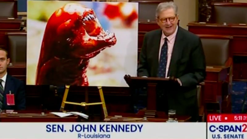 John Kennedy with the Alien
