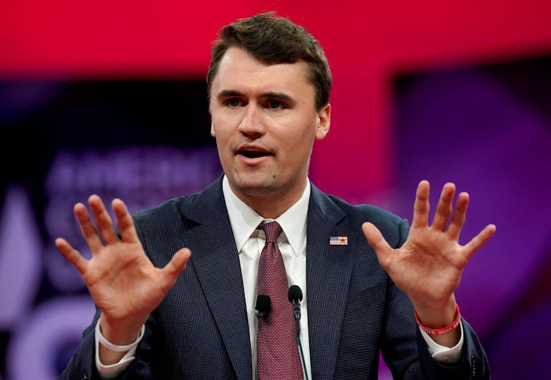 Founder and president of Turning Point USA Charlie Kirk speaks