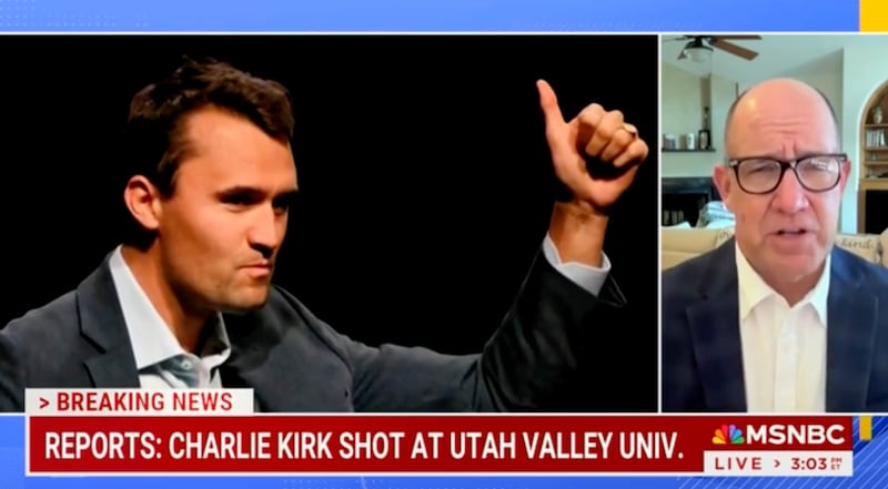 Matthew Dowd discusses Charlie Kirk on MSNBC.
