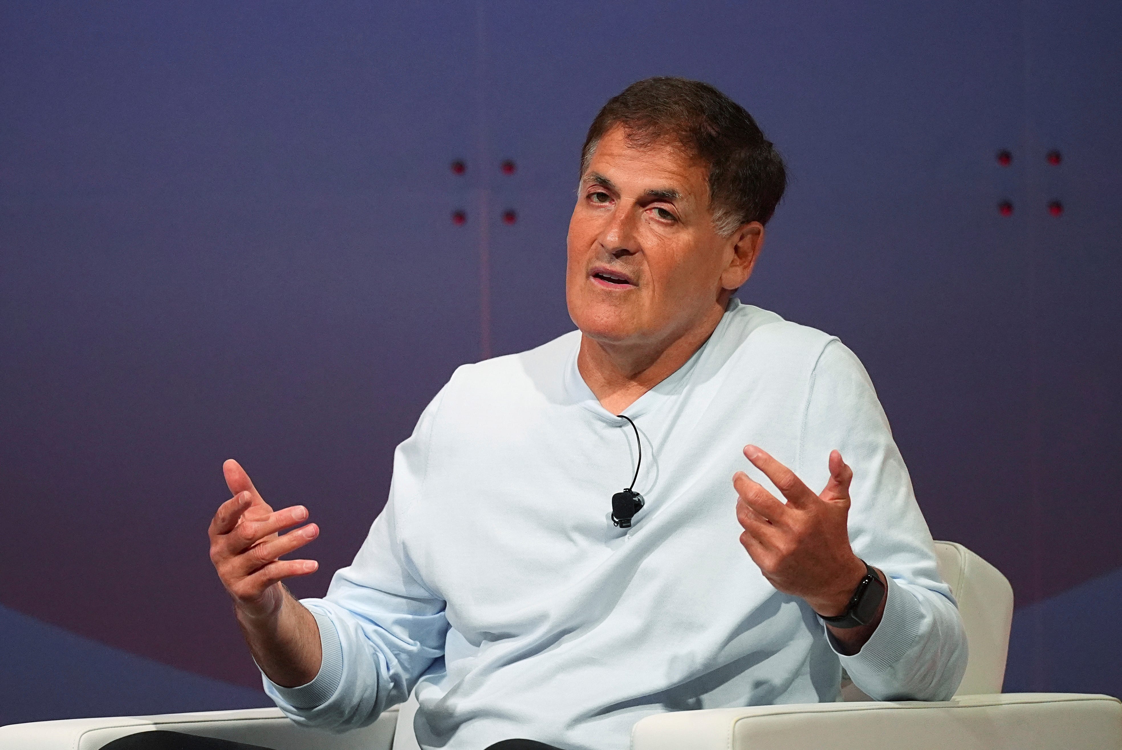 Mark Cuban at the summer meeting of the National Governors Association at the Broadmoor Hotel in Colorado Springs, Colorado, on July 25, 2025.