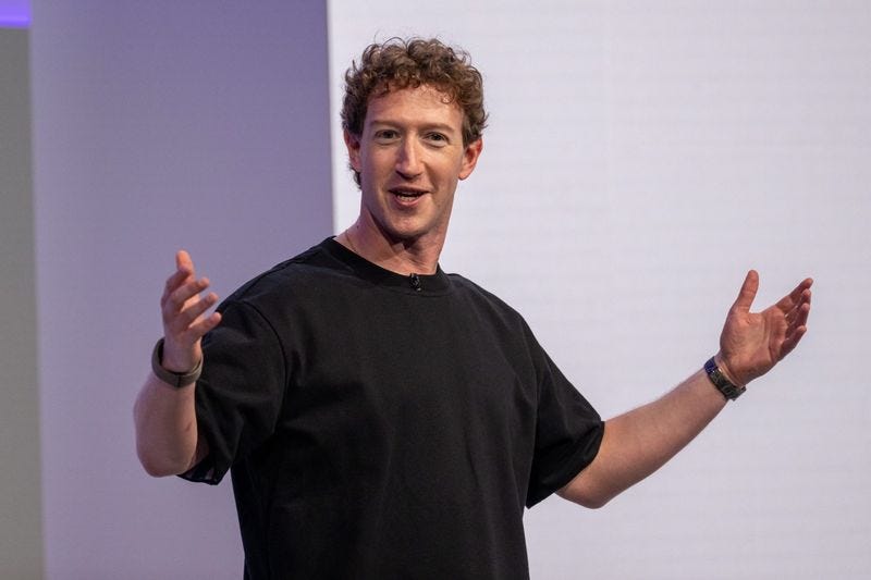 Mark Zuckerberg is pictured in 2025.