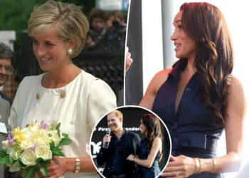 Meghan Markle pairs backless dress with Princess Diana’s watch for appearance with Prince Harry