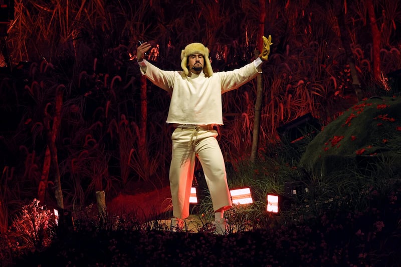 Puerto Rican reggaeton singer Bad Bunny