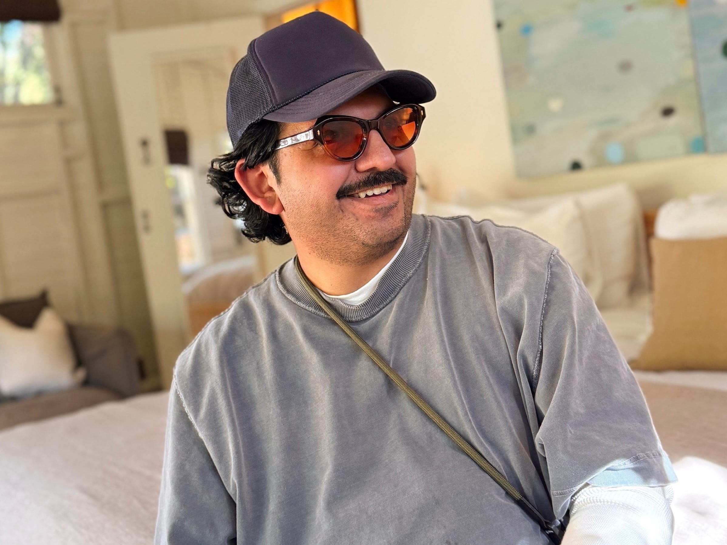 Niko Arredondo wears Jacques Marie Mage sunglasses.