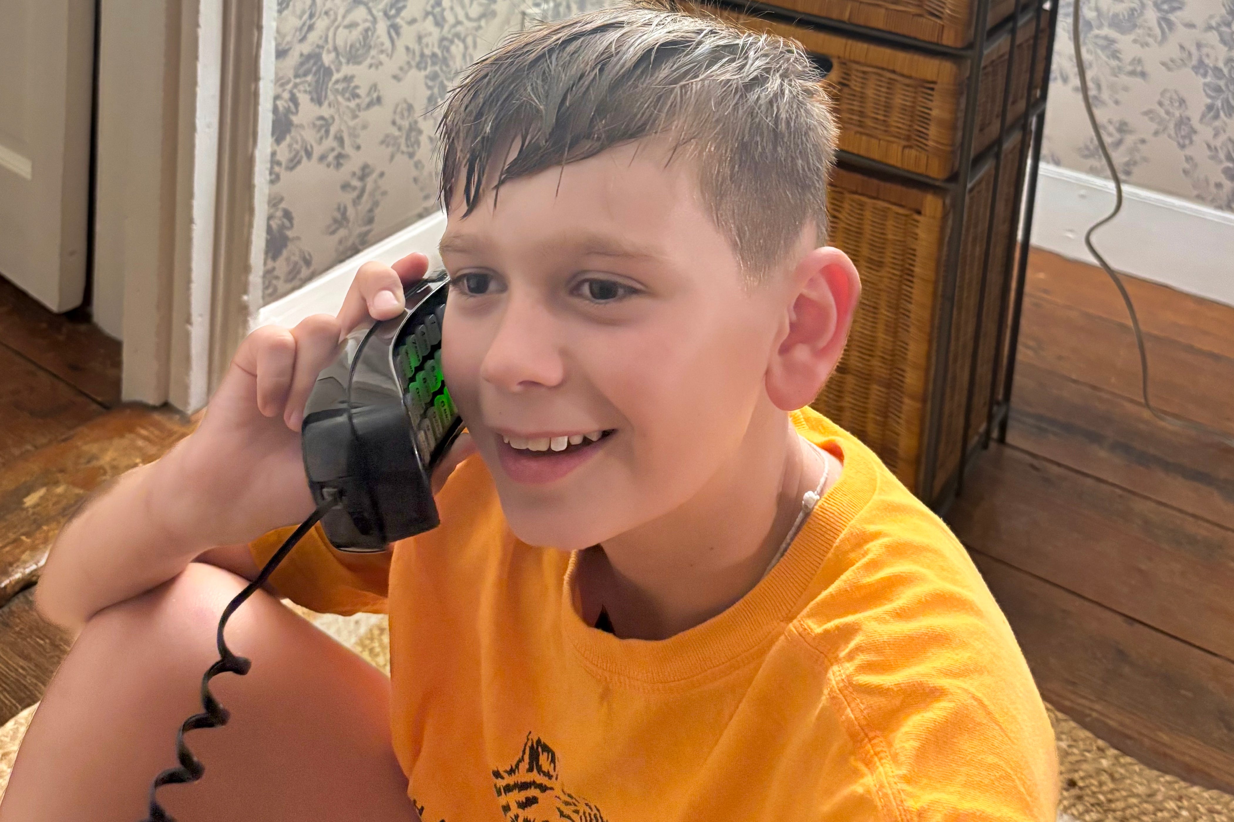 Boy on the phone