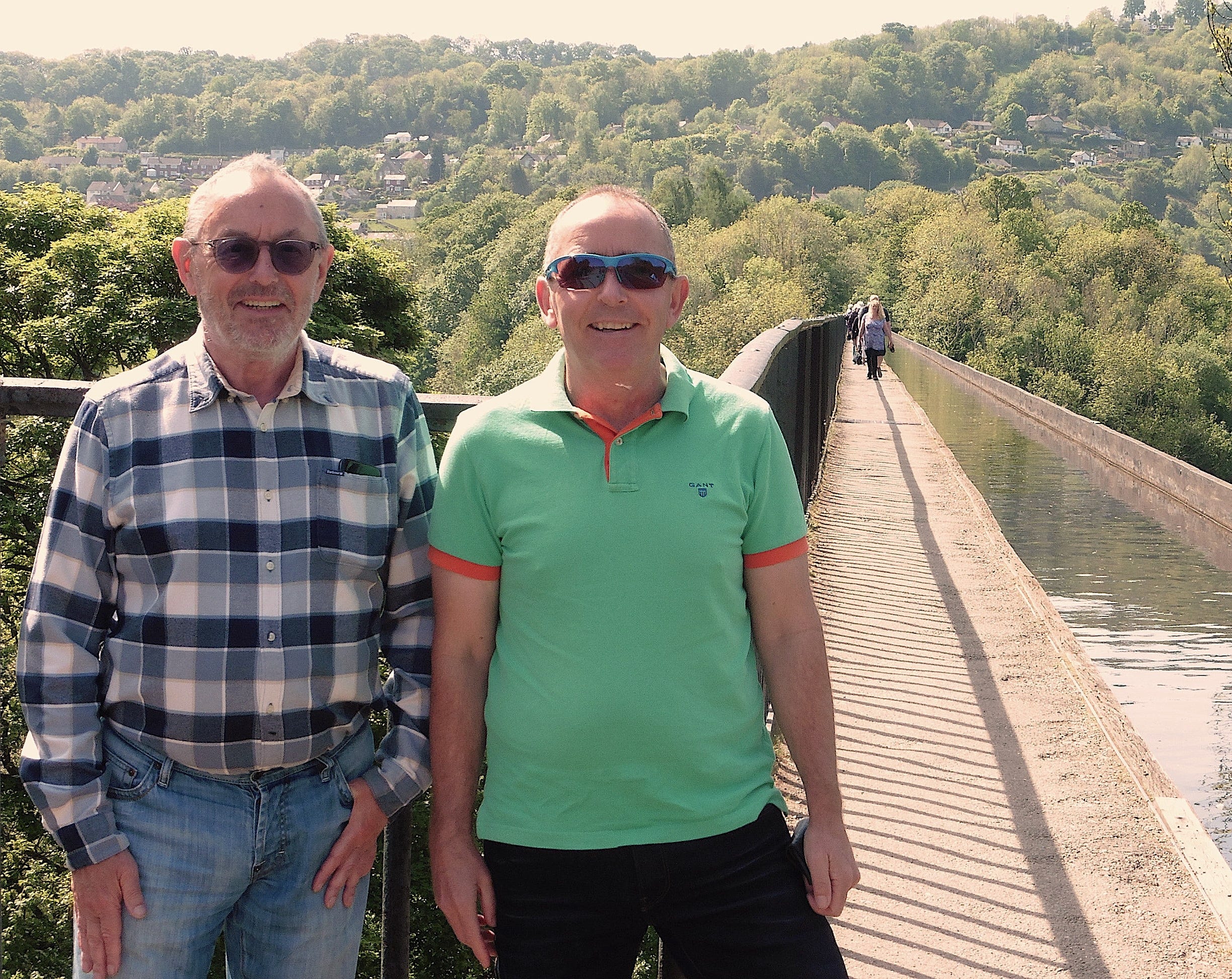 The author and his brother on a walk together.