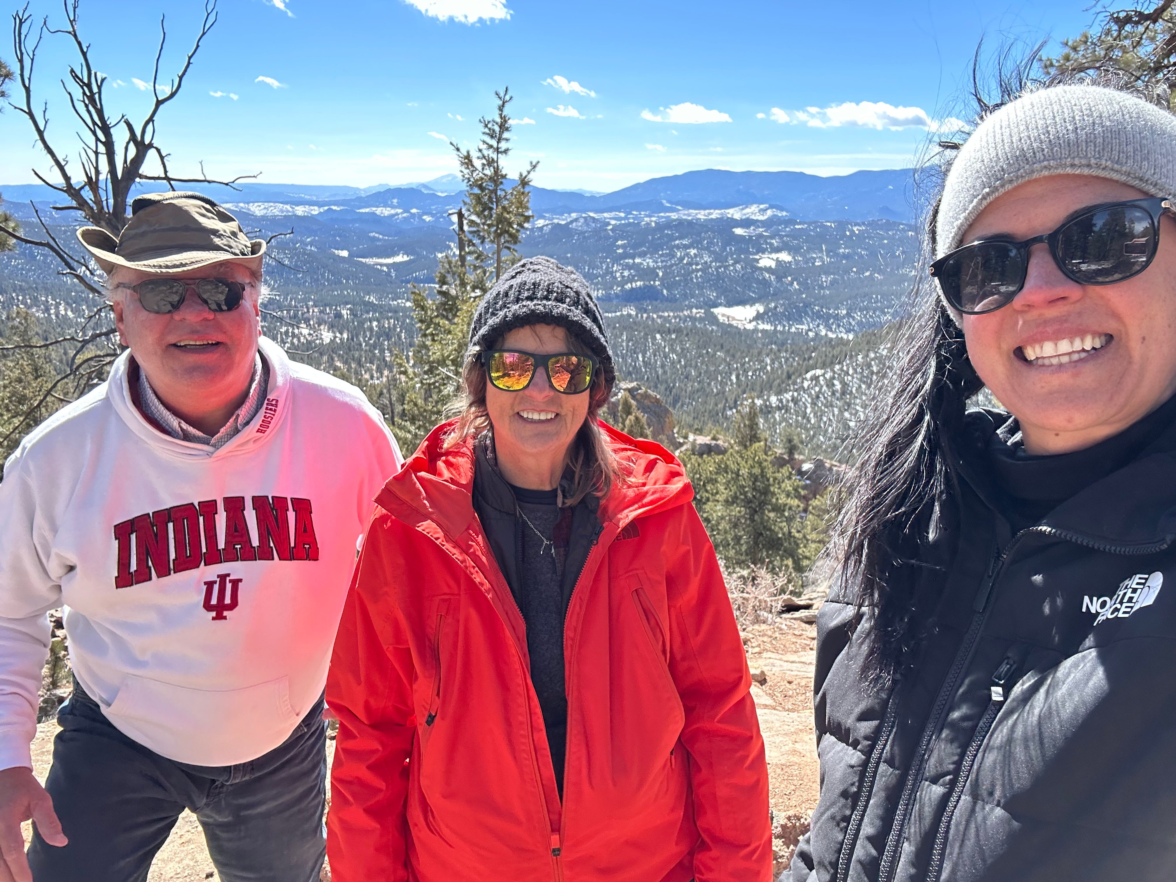 Parents and daughter in Colorado