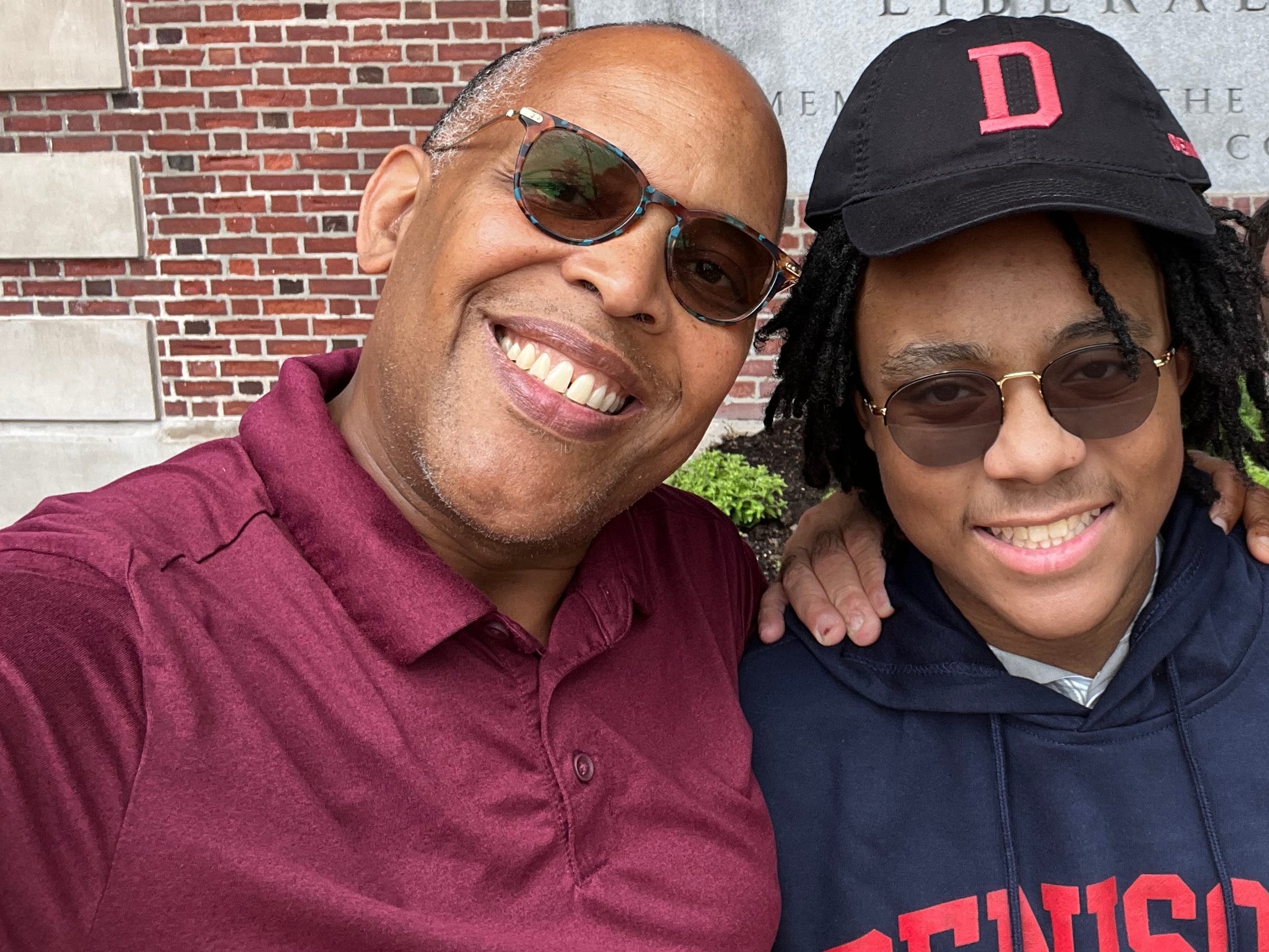 Jimmie Williams and his son selfie
