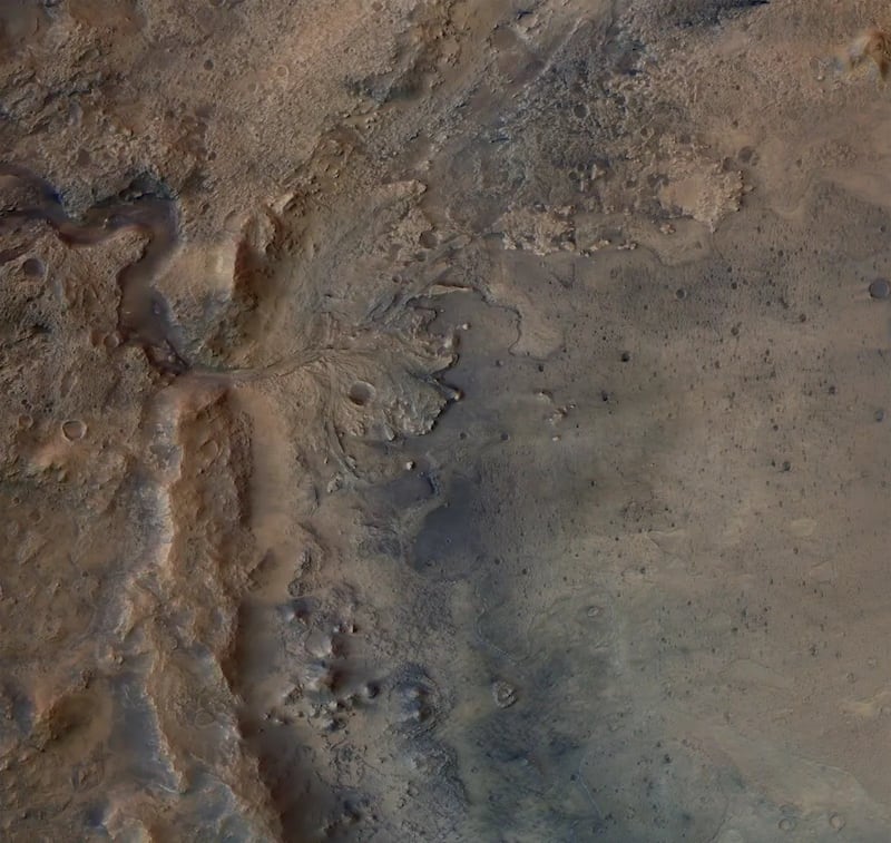 The samples were found in Mars' ancient Jezero Crater, which once contained a vast lake.