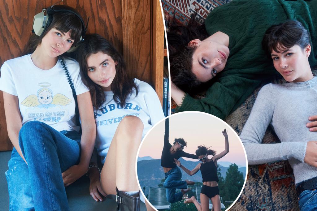 Nepo babies Meadow Walker and Grace Burns front Re/Done’s fall campaign