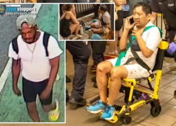 New footage shows mumbling maniac suspected of punching Harlem Hospital pediatrician onto NYC subway tracks