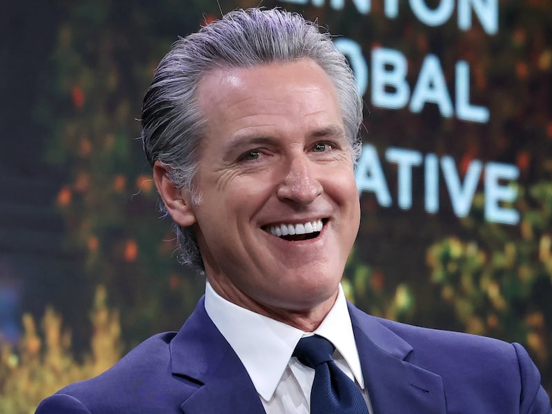 Gavin Newsom speaks onstage during the Clinton Global Initiative 2025 Annual Meeting at New York Hilton Midtown on September 24, 2025 in New York City.