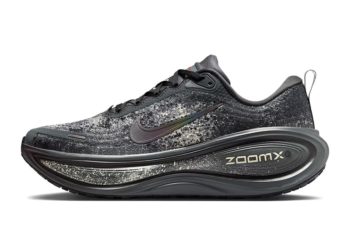 Nike’s New Vomero Plus Sneaker Gets Splattered in “Anthracite/Oatmeal”