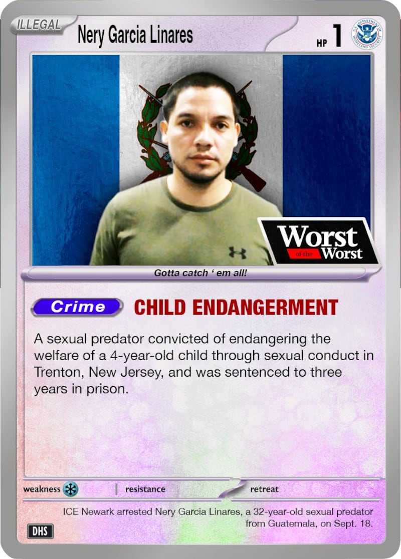 DHS Pokemon 'card'