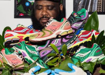 Official Look at Jae Tips’ Saucony ProGrid Triumph 4 “Flowers Grow Uptown” Collection