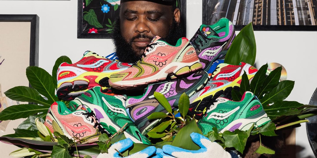 Official Look at Jae Tips’ Saucony ProGrid Triumph 4 “Flowers Grow Uptown” Collection