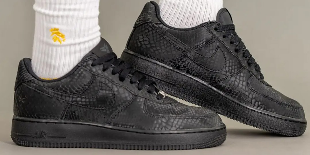 On-Feet Look at Kobe Bryant x Nike Air Force 1 Low “Black”
