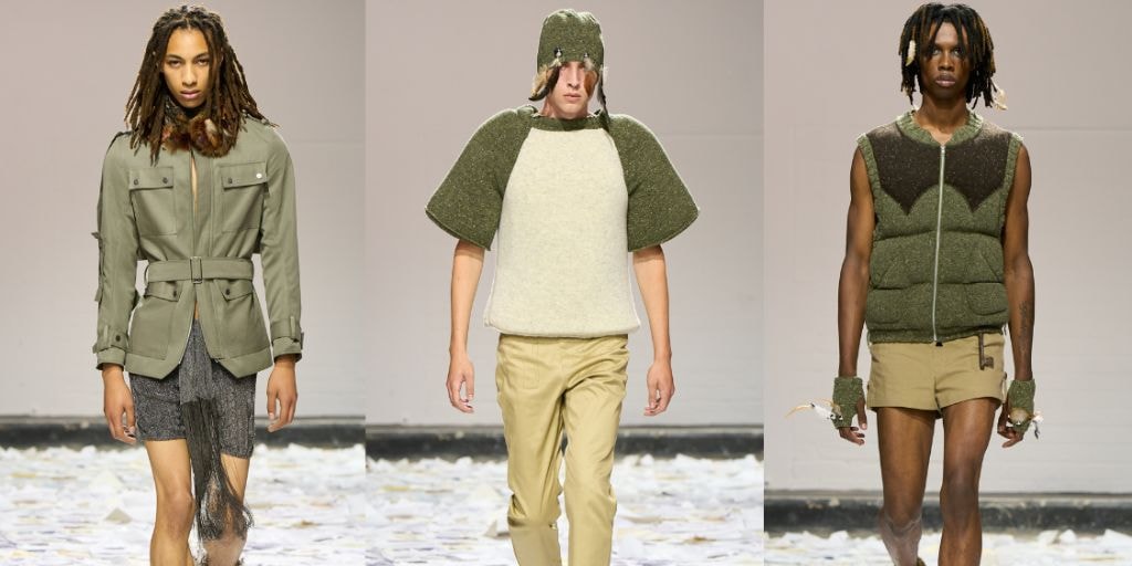 Oscar Ouyang Melds Folklore, Experimental Knits, and Streetwear for His SS26 LFW Debut