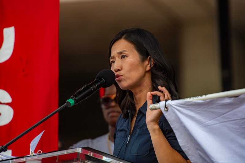 Boston Mayor Michelle Wu, 40, has called the Trump administration’s lawsuit against her city “unconstitutional.”