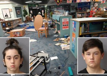 Rampaging Florida boys cause $50K in damages to school library — and are turned in by their own moms: cops