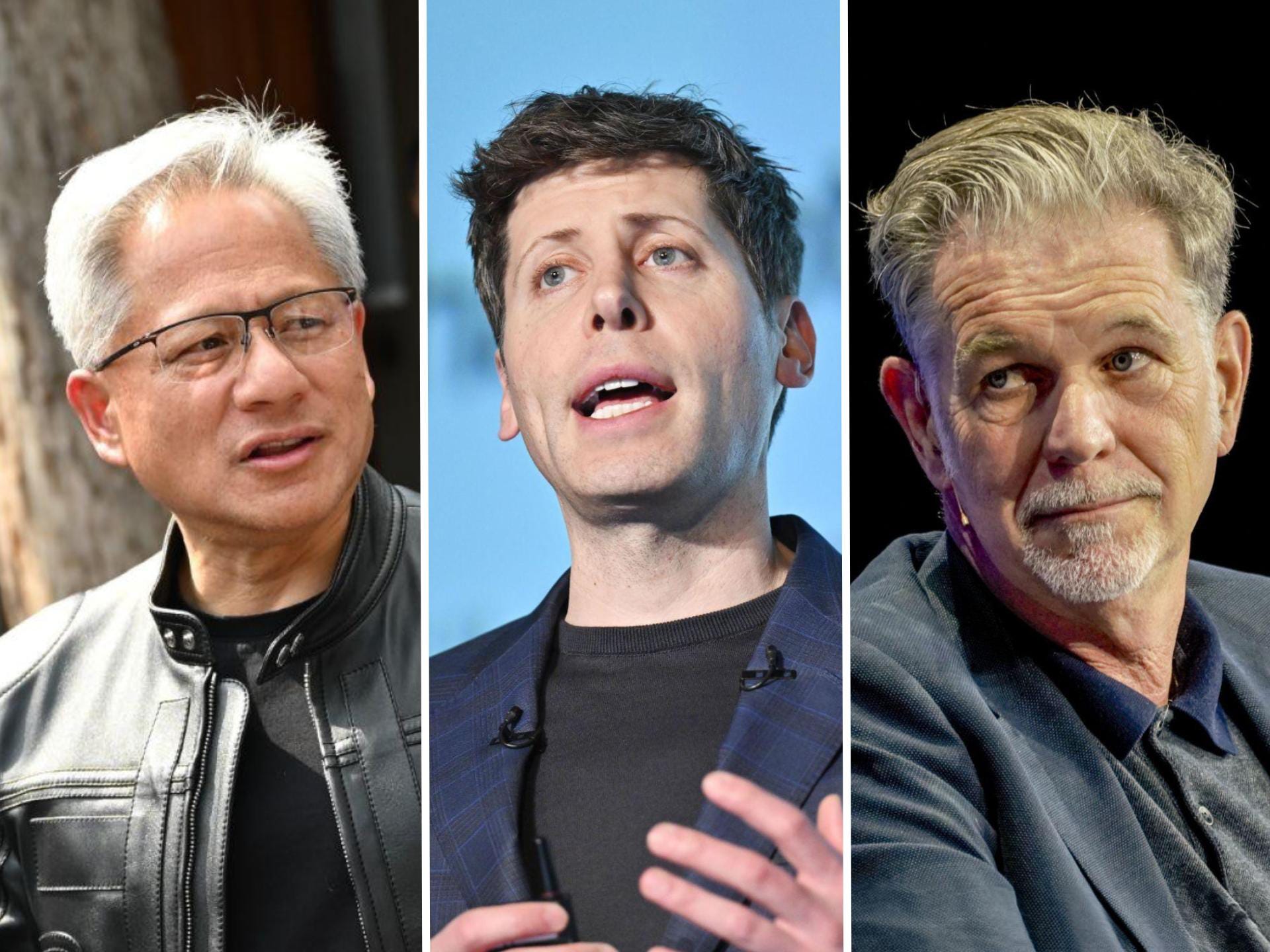 Jensen Huang Sam Altman Reed Hastings