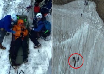 Snowboarder rescued hours after plummeting over edge of Colorado glacier