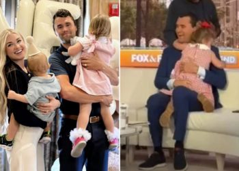 Tear-jerking resurfaced video shows Charlie Kirk embracing young daughter during ‘Fox and Friends’ gig