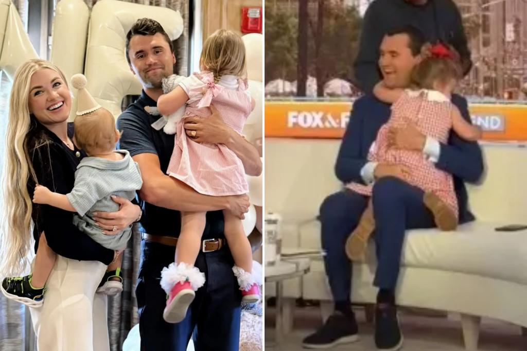 Tear-jerking resurfaced video shows Charlie Kirk embracing young daughter during ‘Fox and Friends’ gig